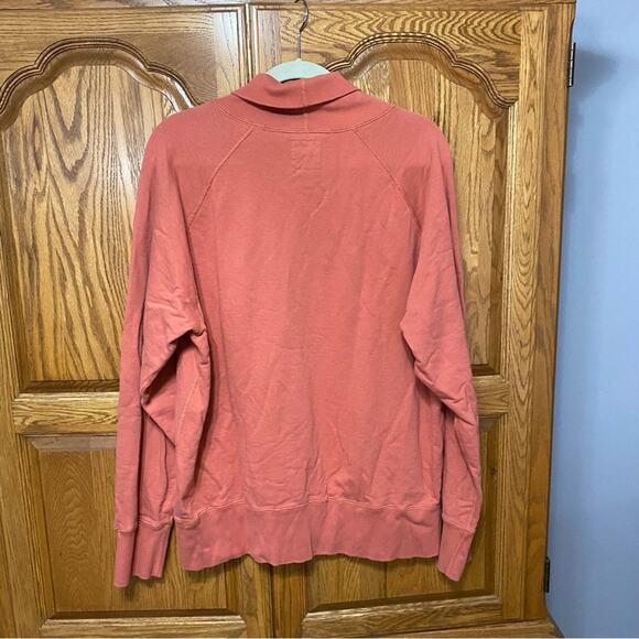 Champion x Todd Snyder Turtleneck Sweatshirt Crewneck Orange Mens Size XL - Picture 7 of 13